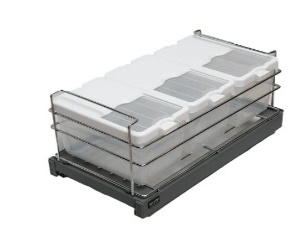 Three-Container Bottom-Mounted Dry-Food Basket